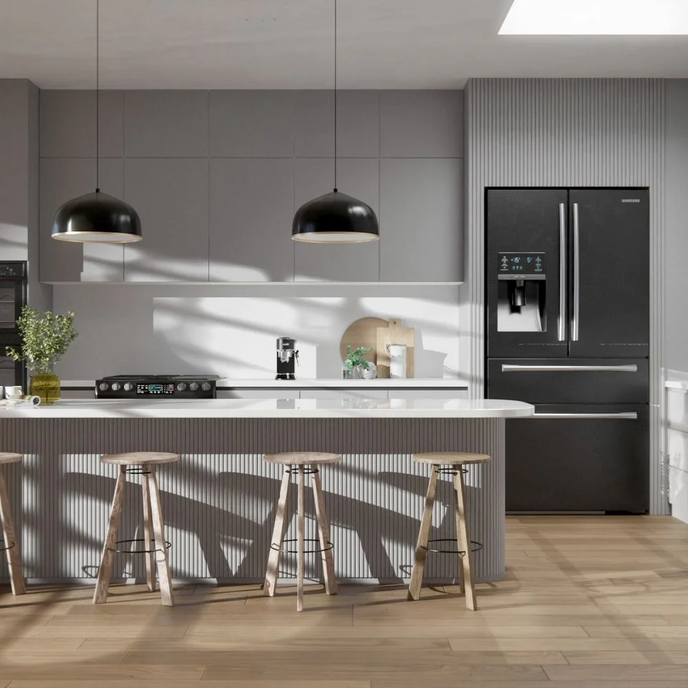 NH39 Cardoso Grigio applied in an interior