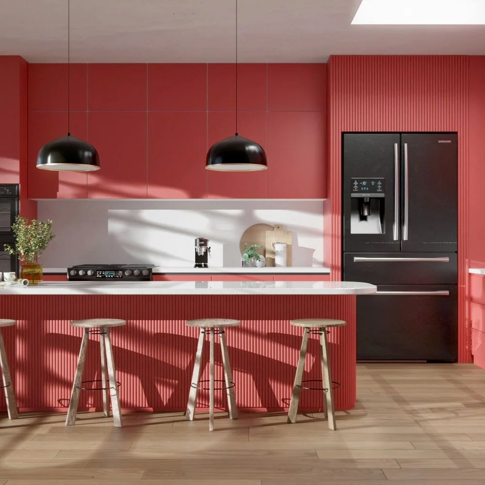 L2 Carmine applied in an interior