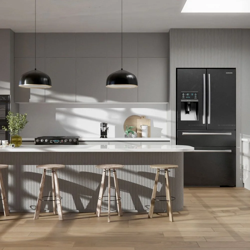 NE41 Grigio applied in an interior