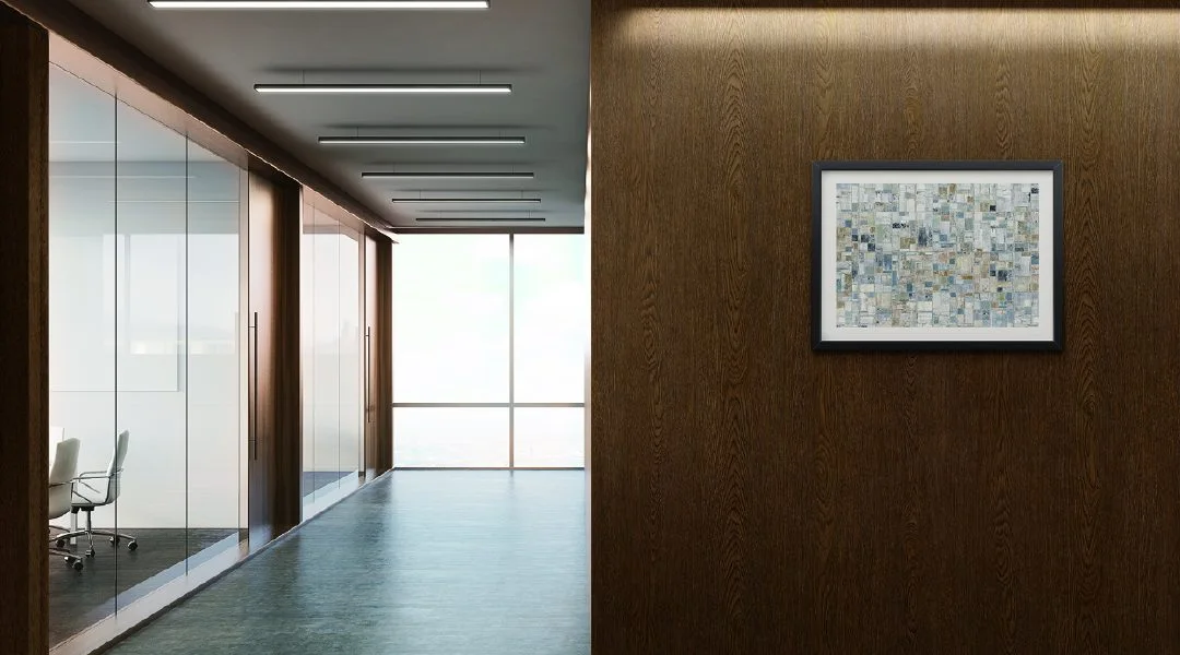 AA12 Brown Line Oak Structured applied in an interior