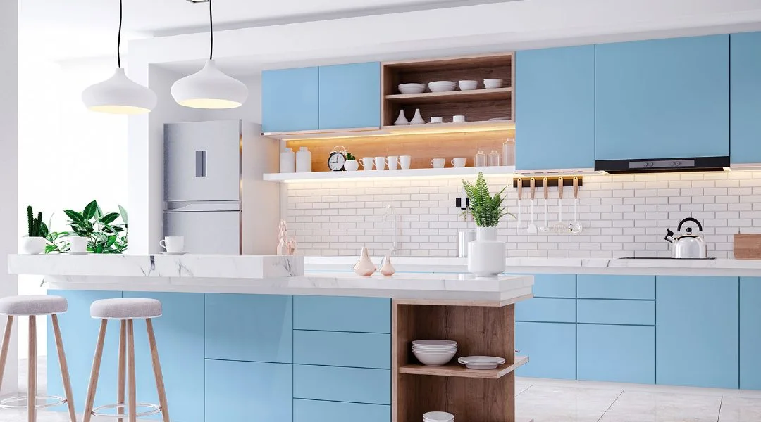 O6 Azure applied in an interior