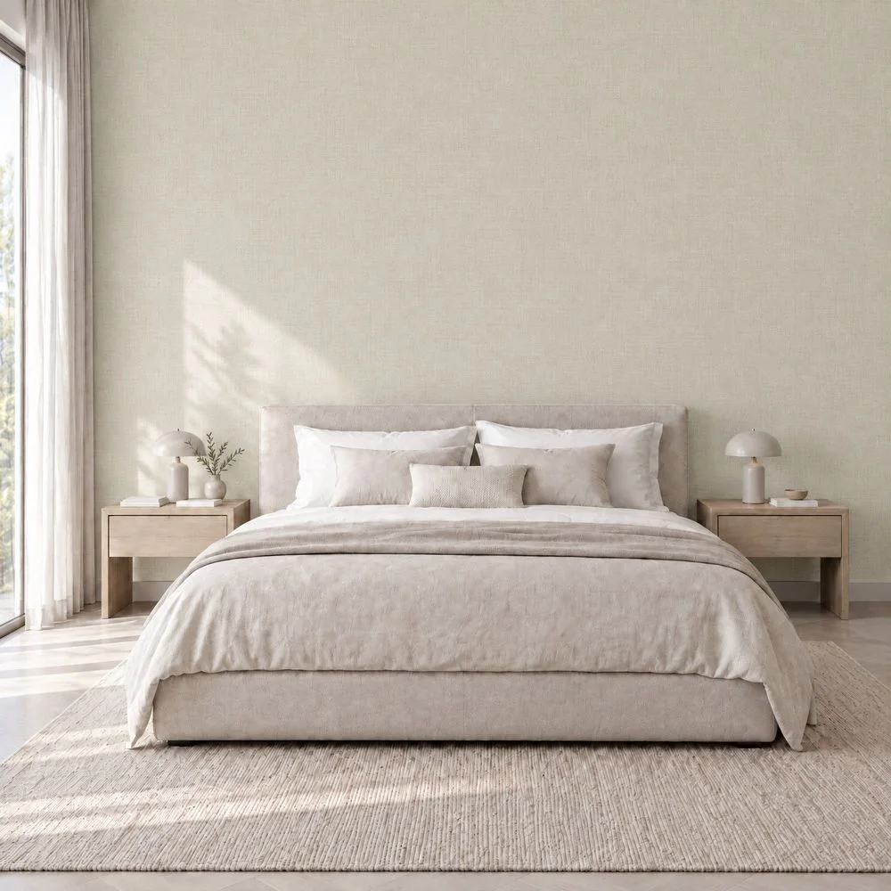 NL23 Lino Beige applied in an interior