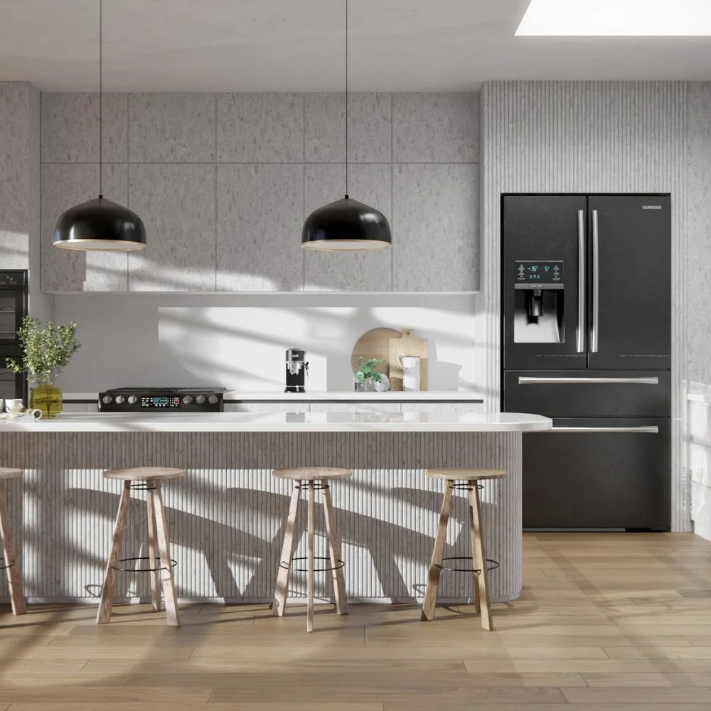 NG01 Lombardia Bianco applied in an interior