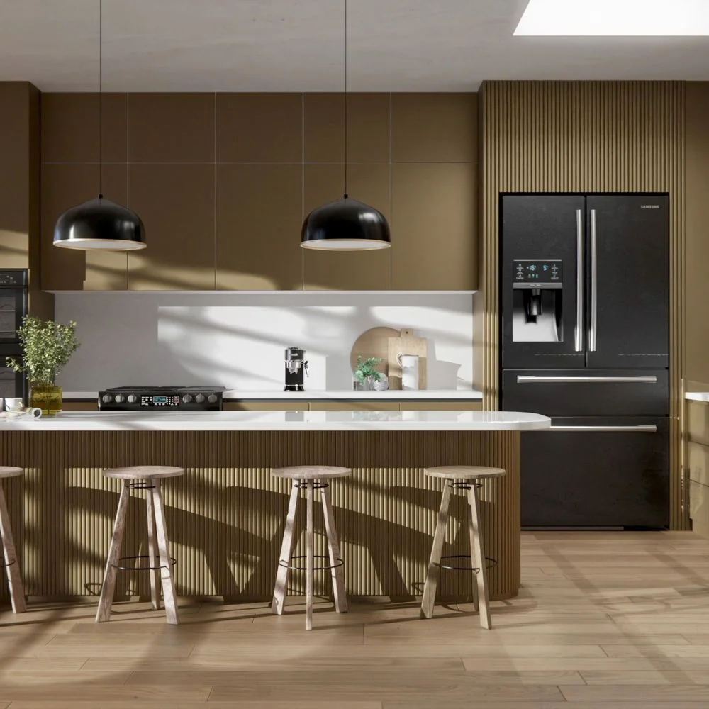 Q3 Hard Gold applied in an interior