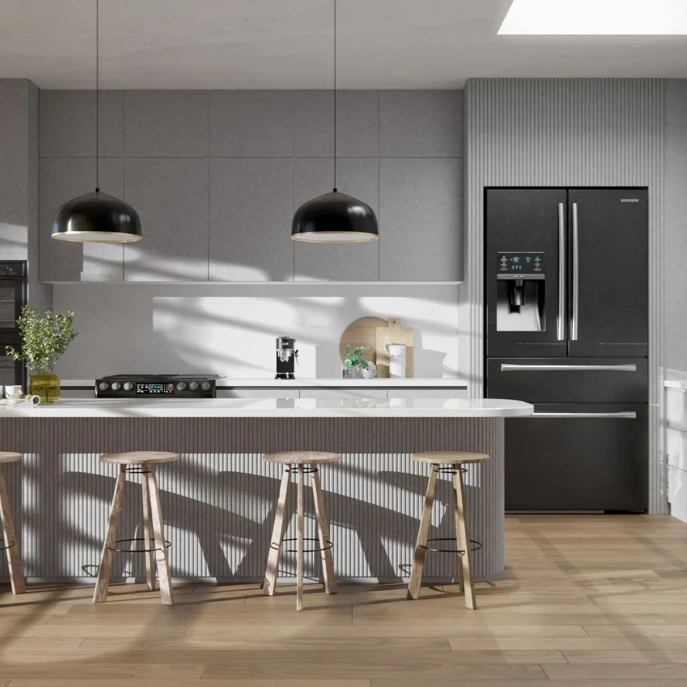 NE26 Raw Dark applied in an interior