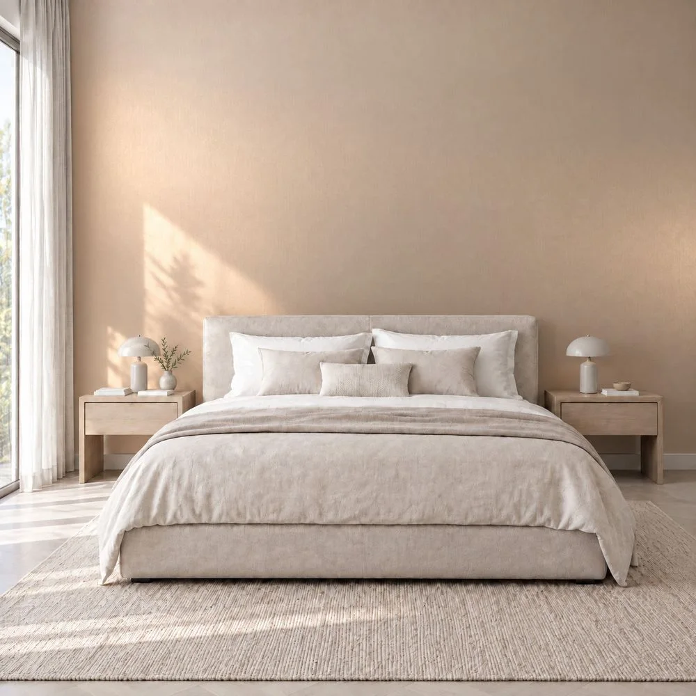 NK25 Suede Rose applied in an interior
