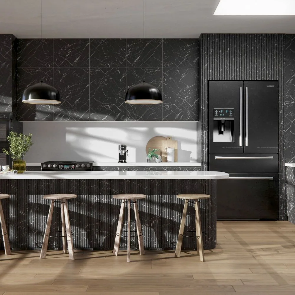 U50 Nero Marquina applied in an interior