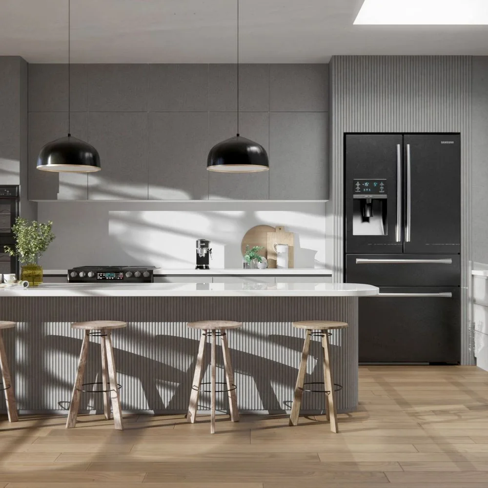 NE24 Raw Gray applied in an interior