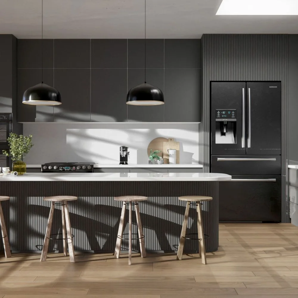 NE80 Charcoal applied in an interior